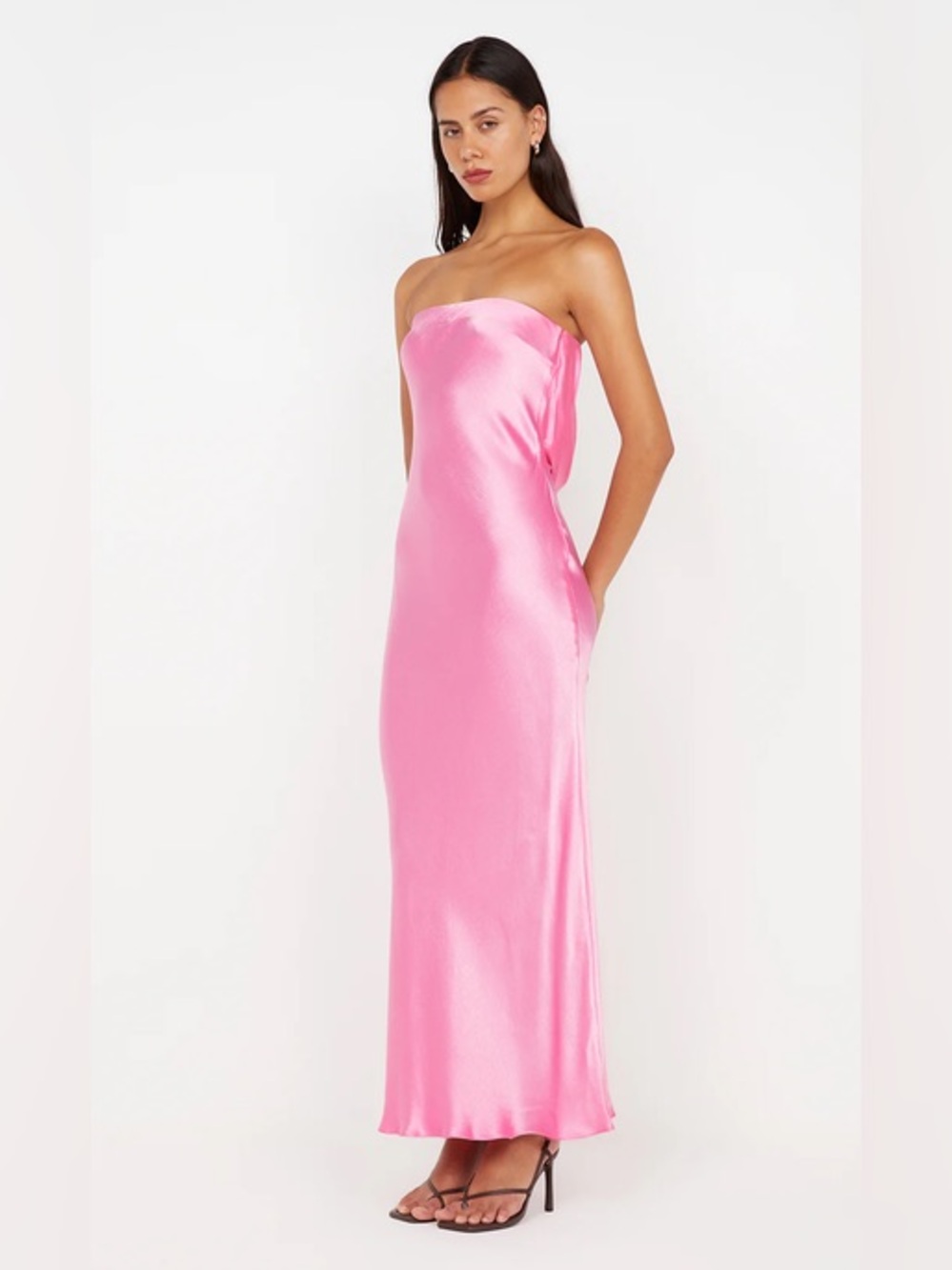 Bec + Bridge Moon Dance Strapless Dress Pink 8/S NWT